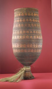Yakut kımız kabı (ahşap ve at kılı)